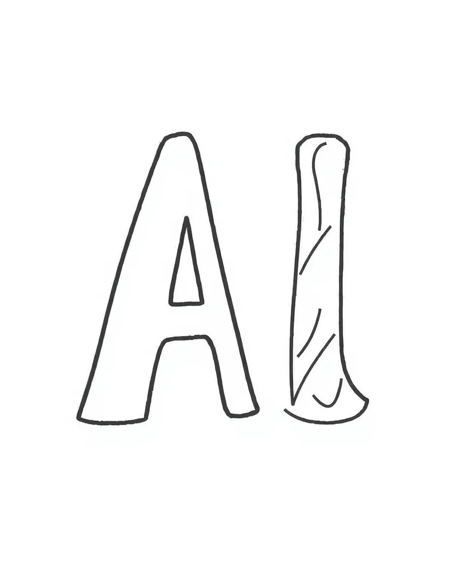 A happy uppercase A.