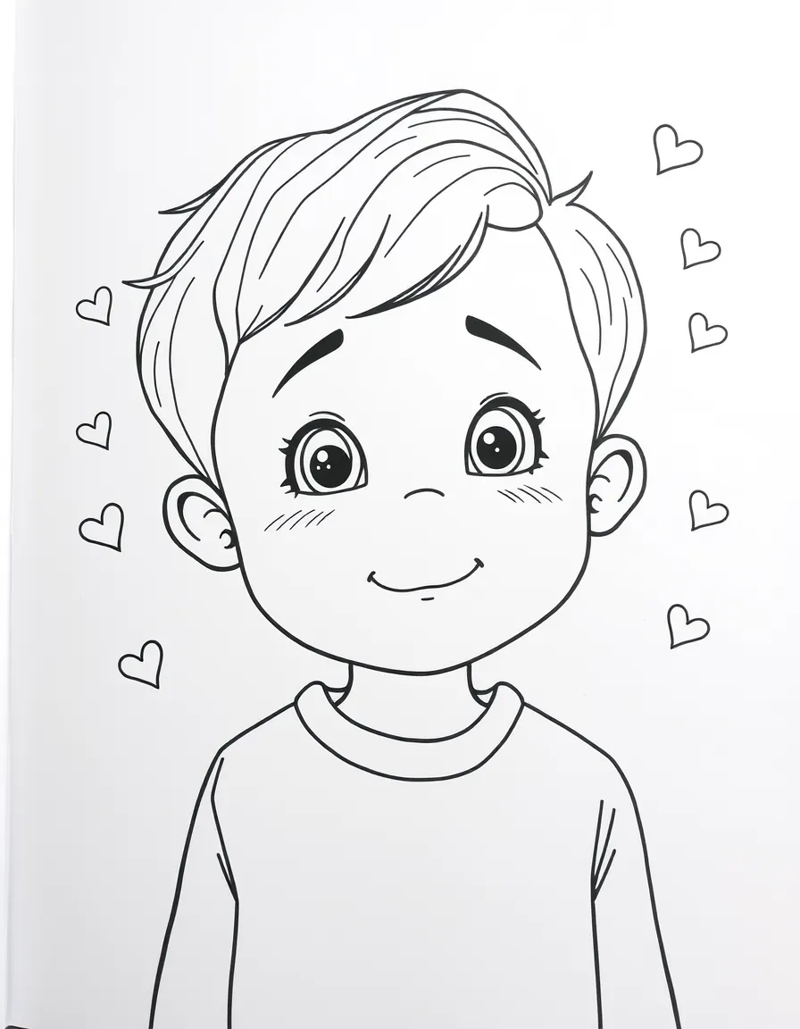 A child learning about feelings.