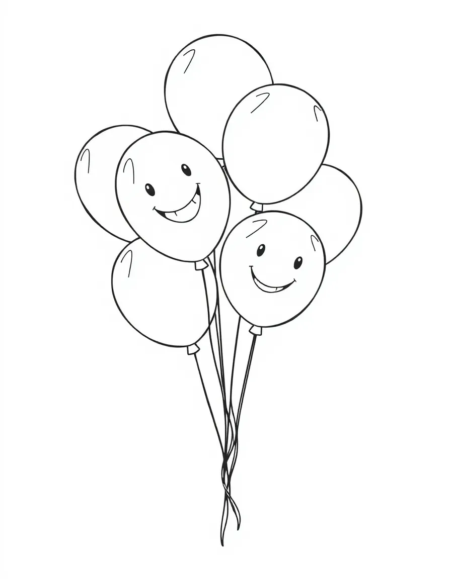 A happy bunch of balloons.