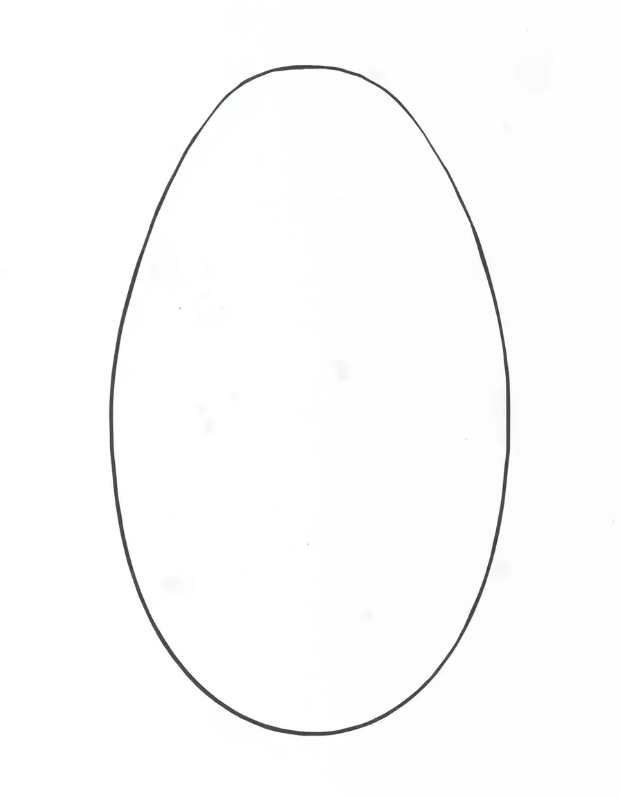 A child drawing an oval.