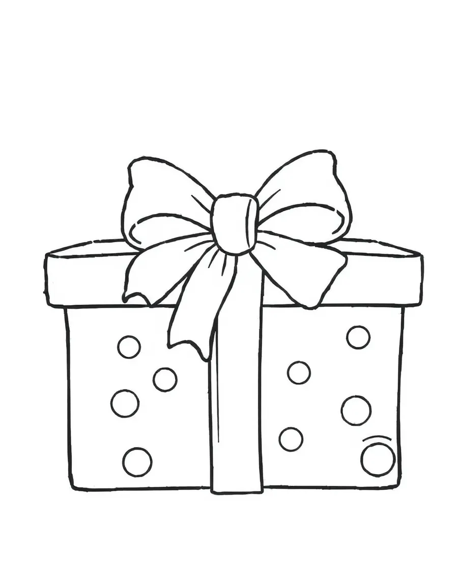 A present wrapped with a bow.