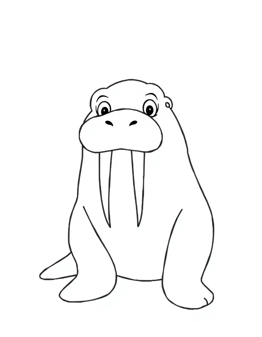 A friendly walrus.