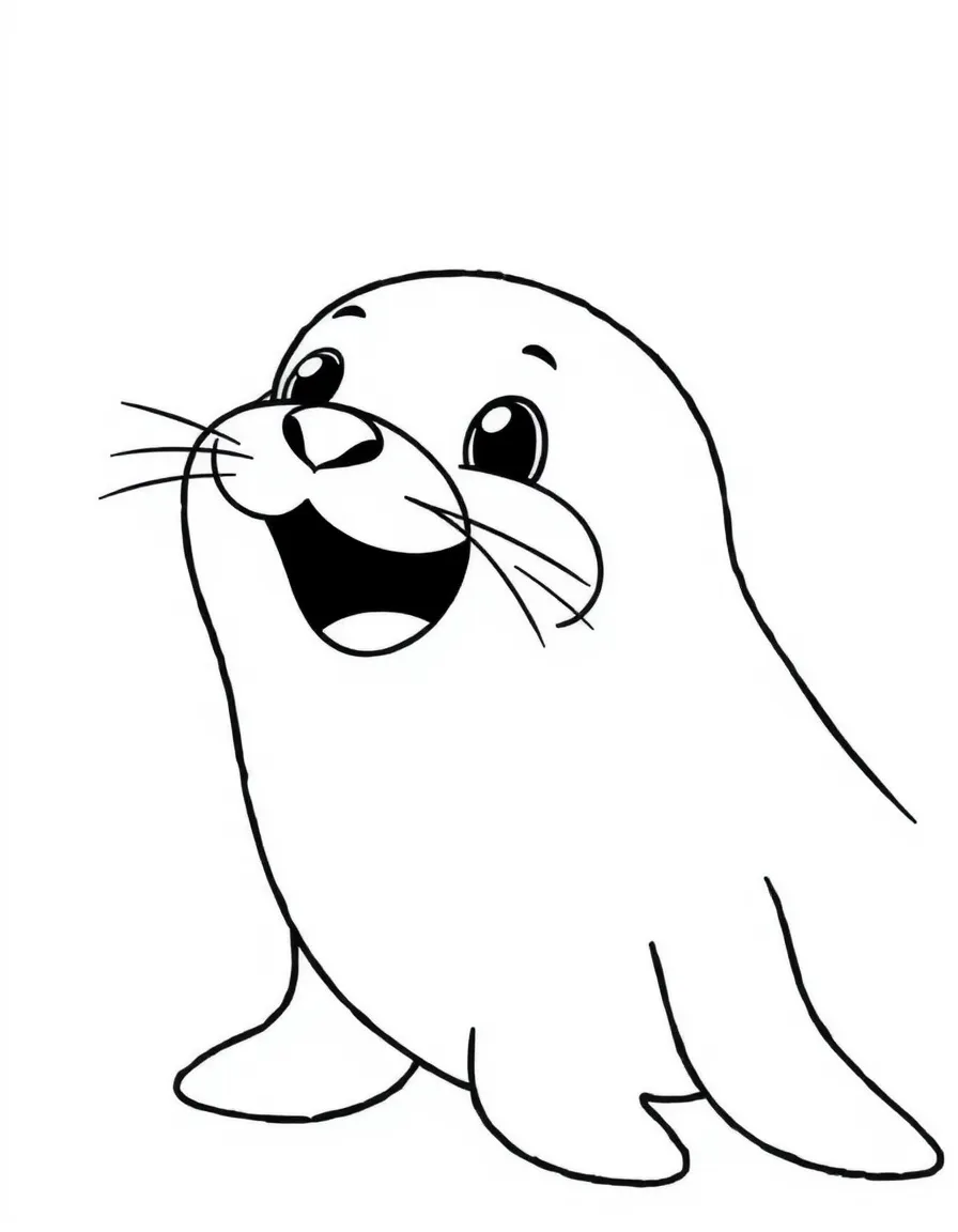 A playful seal.