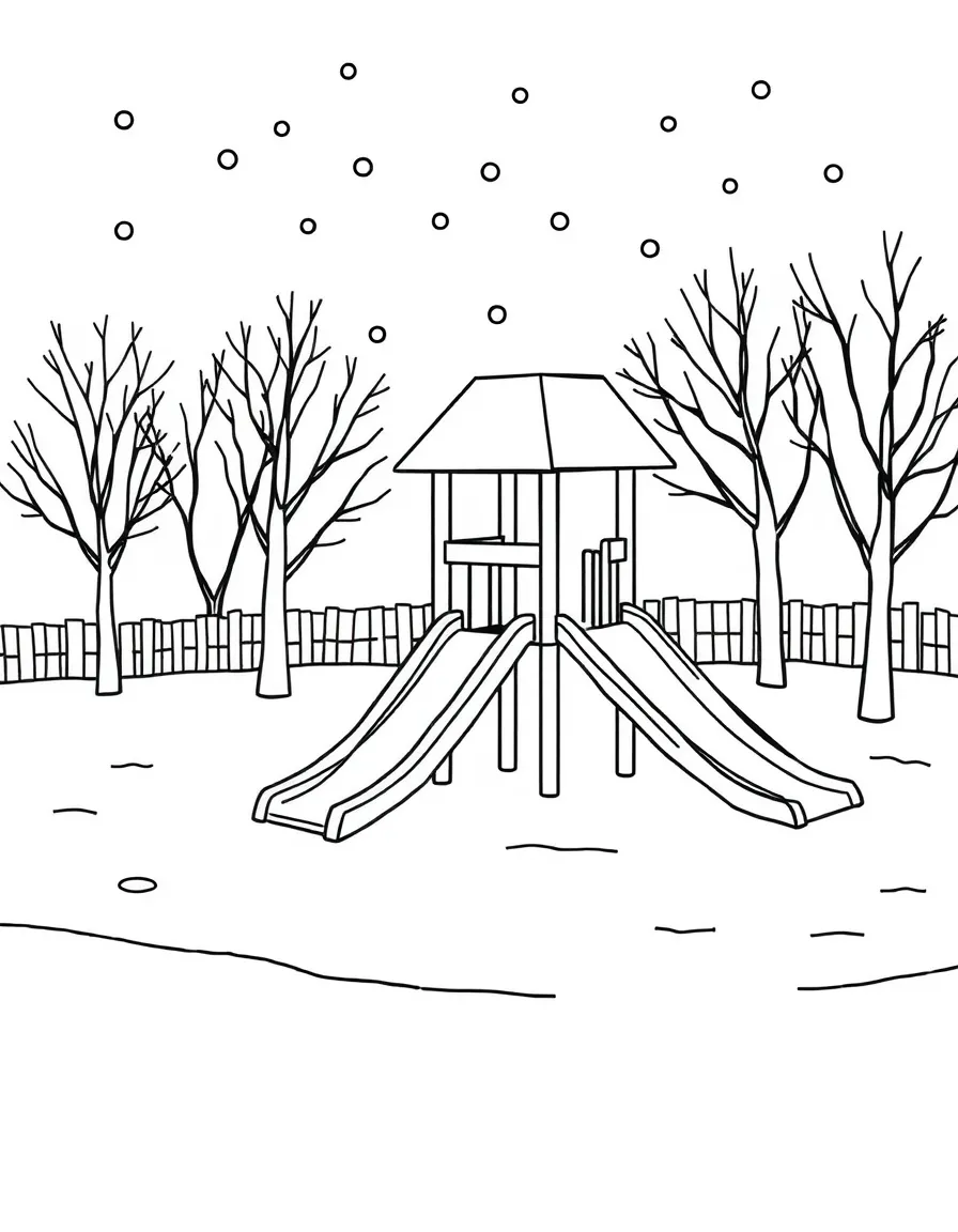 A winter playground.