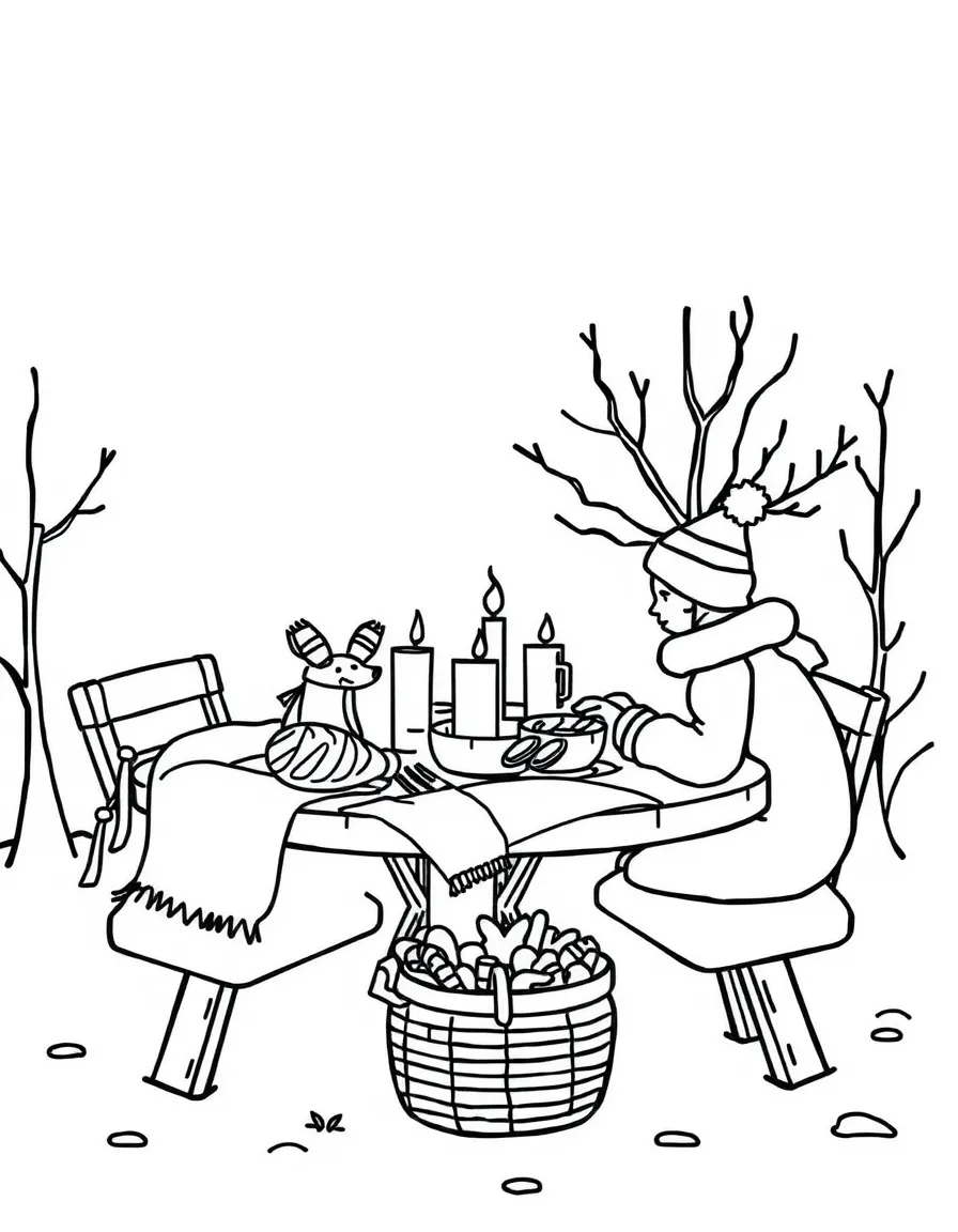 A winter picnic.
