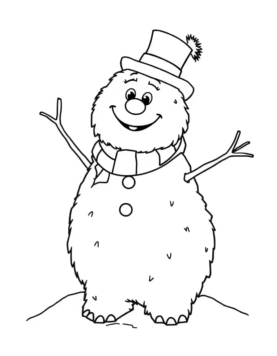 A friendly abominable snowman.