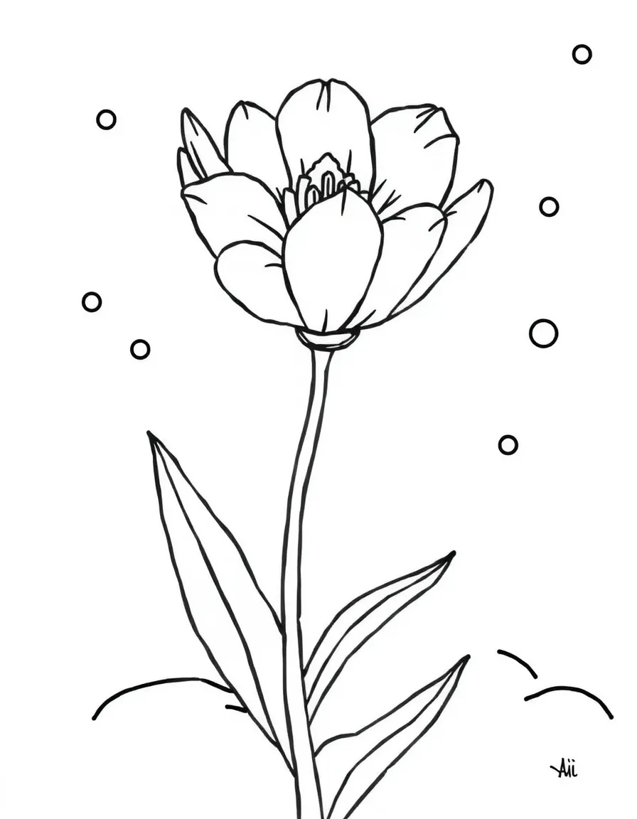 A winter flower blooming in the snow.