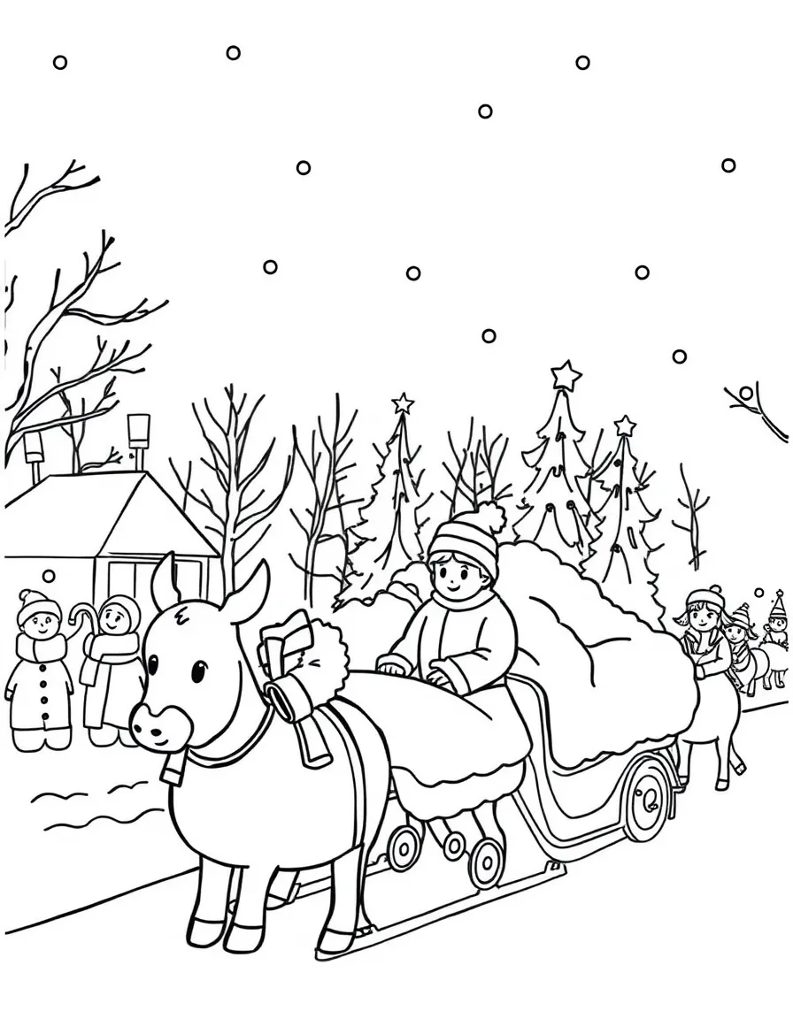 A winter parade.
