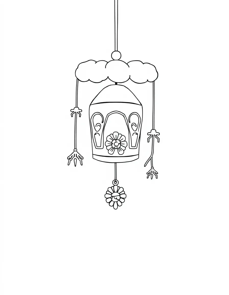 A winter-themed mobile.