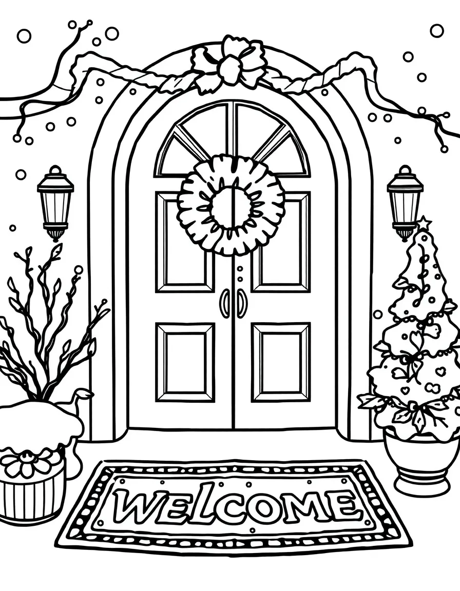 A winter welcome mat.