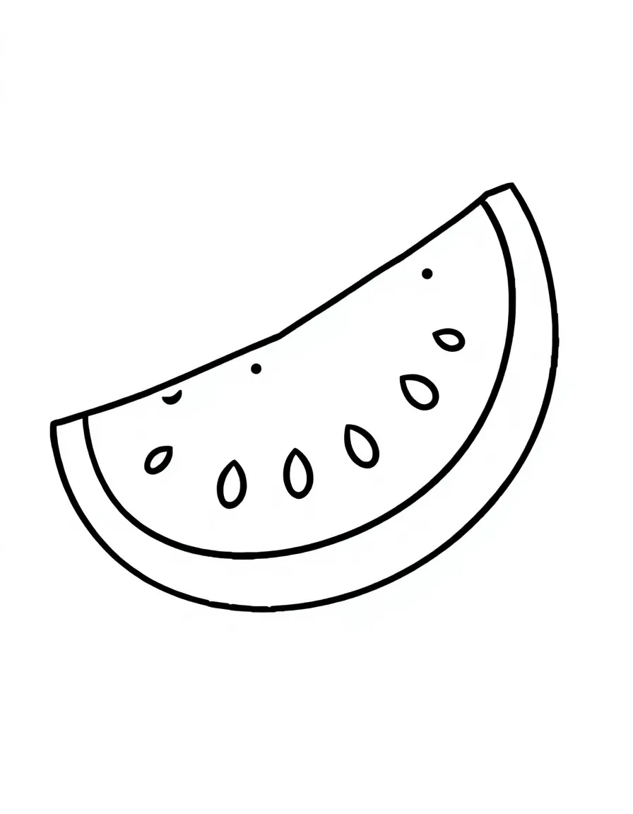A joyful watermelon slice.