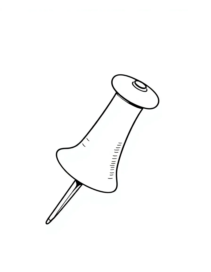 A playful thumbtack poking.