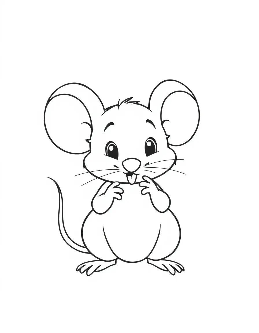 A cute mouse clicking.