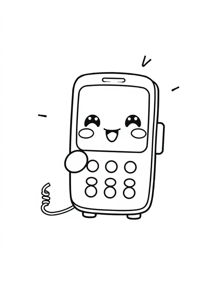 A kawaii cell phone ringing.