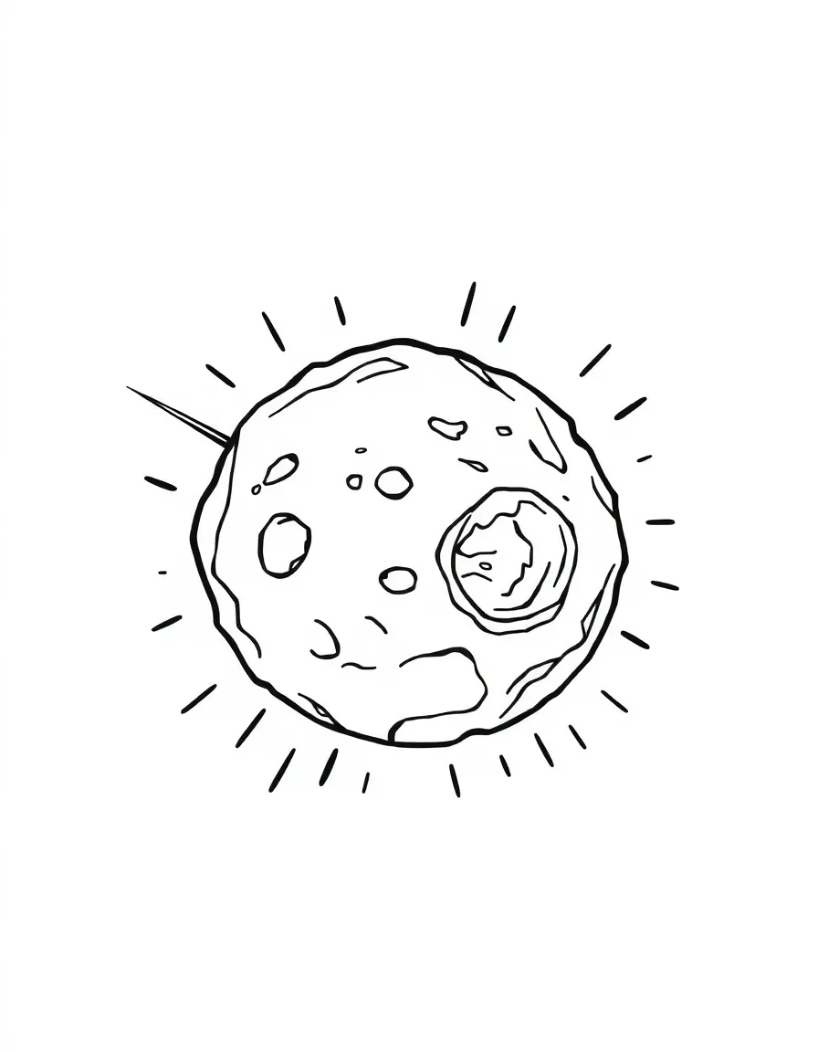 A playful asteroid tumbling.