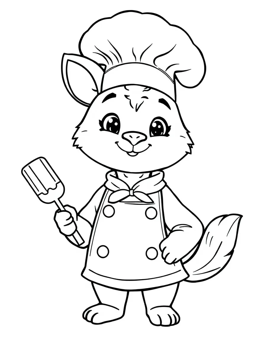 A little animal chef.