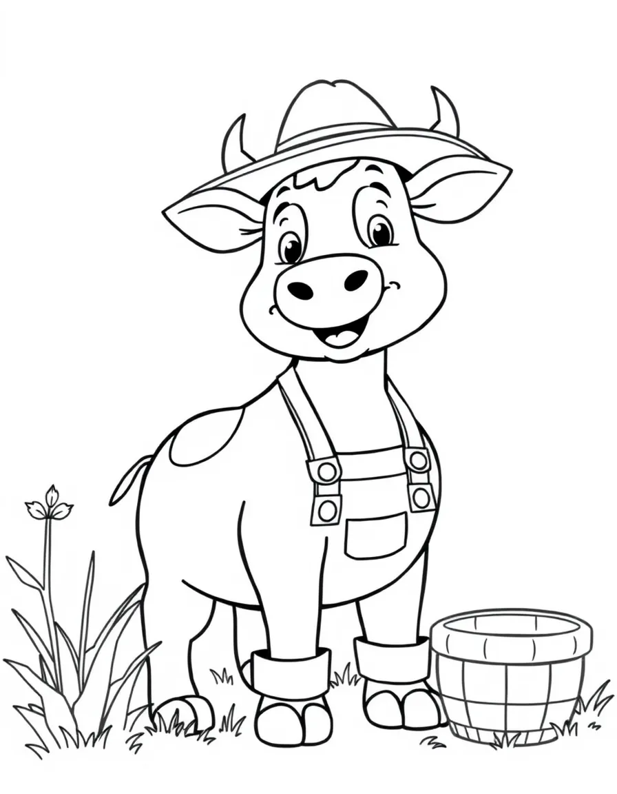 A cheerful animal farmer.