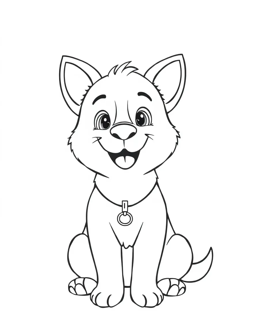 A cheerful animal pet sitter.