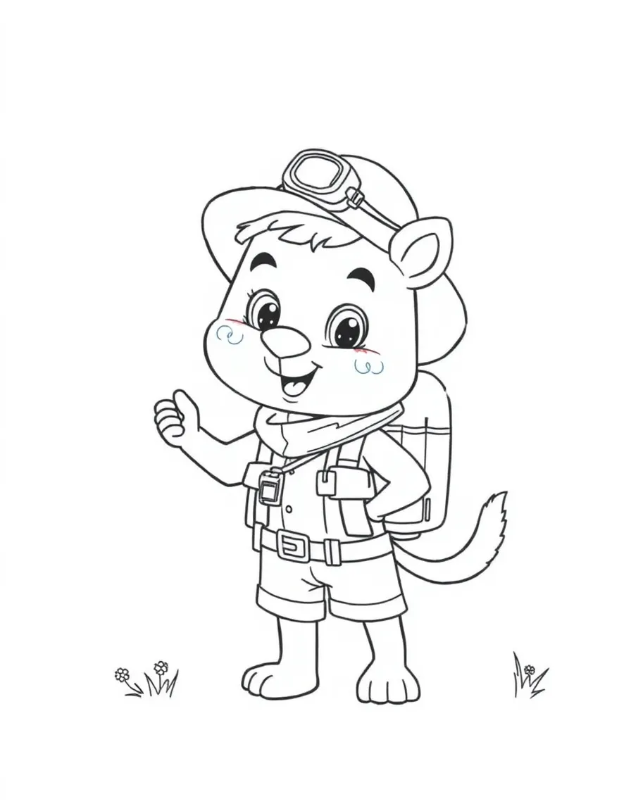 A playful animal explorer.