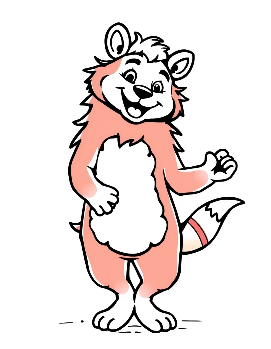 A happy animal dancer.