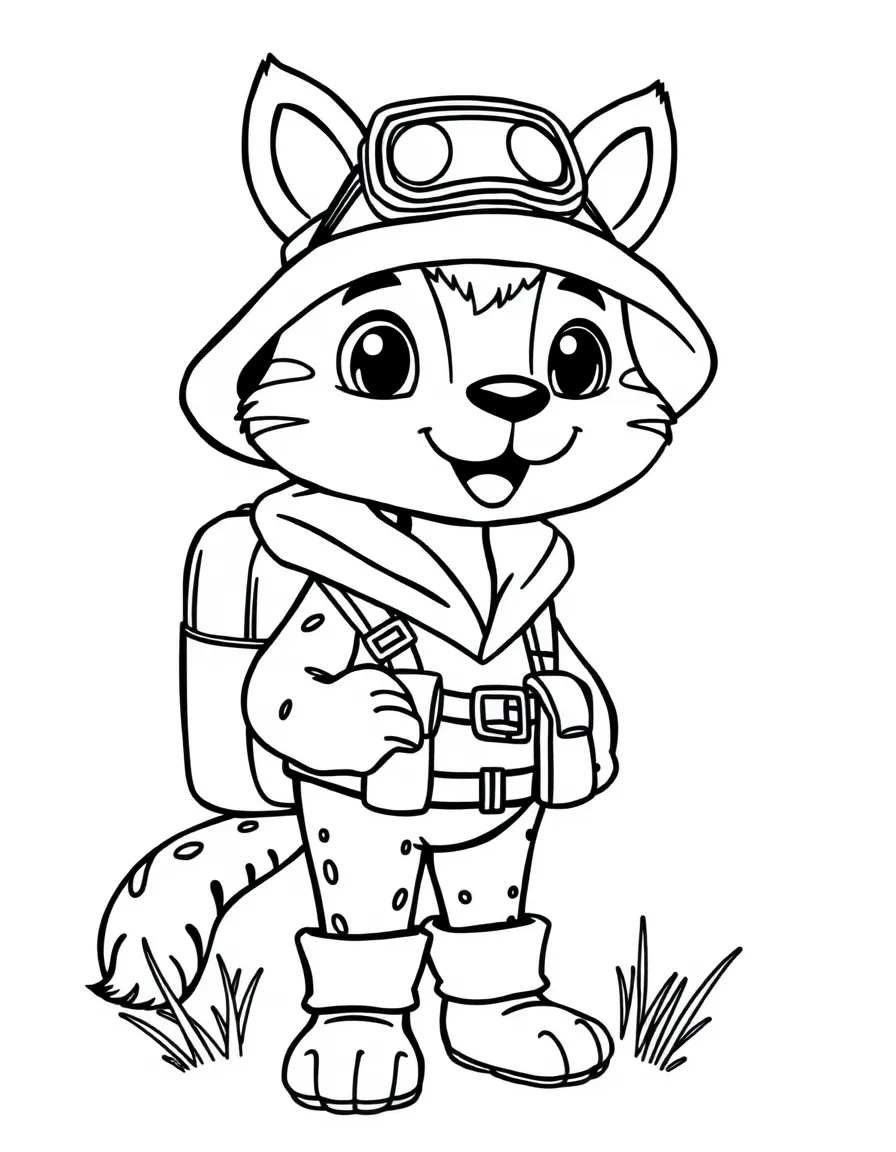 A cute animal explorer.