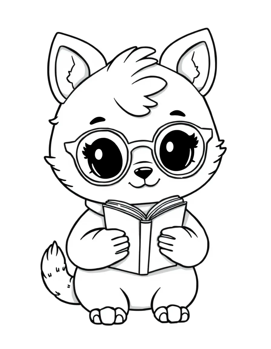 A kawaii animal librarian.
