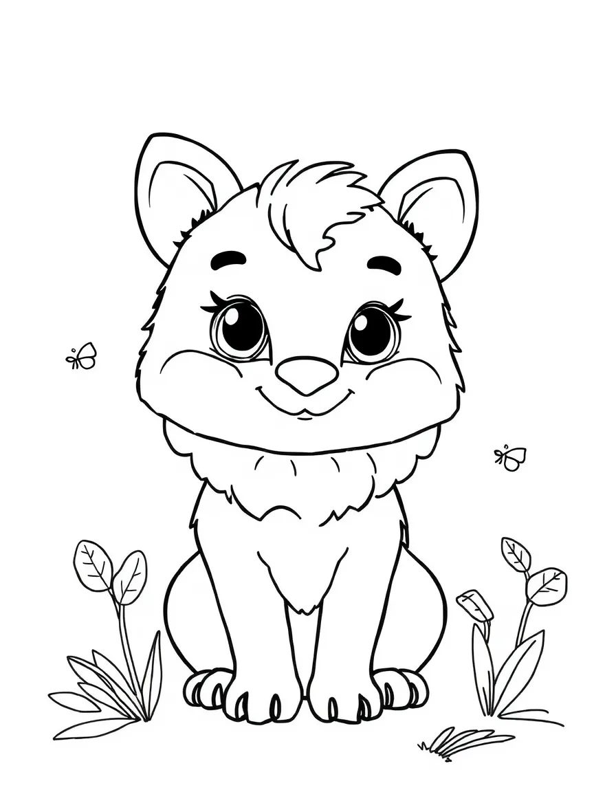 A little animal artist.