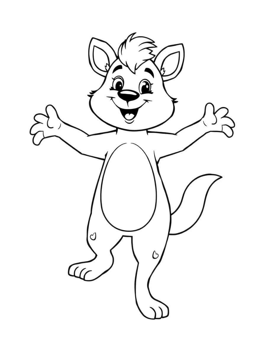 A cheerful animal dancer.