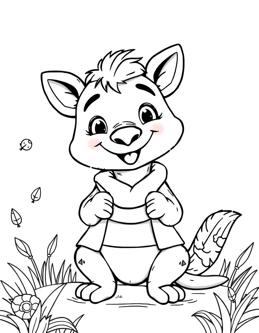 A smiling animal storyteller.