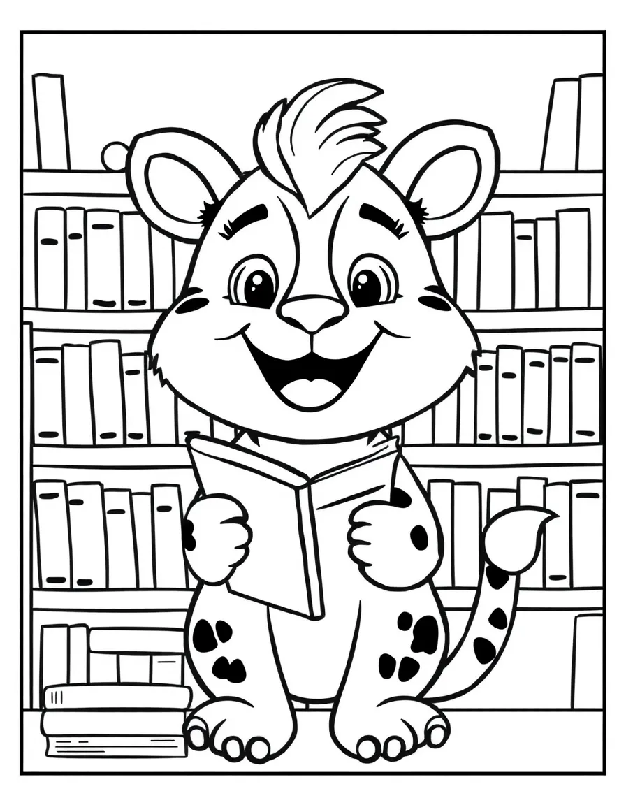 A happy animal librarian.