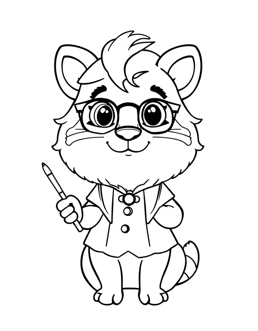 A cute animal teacher.
