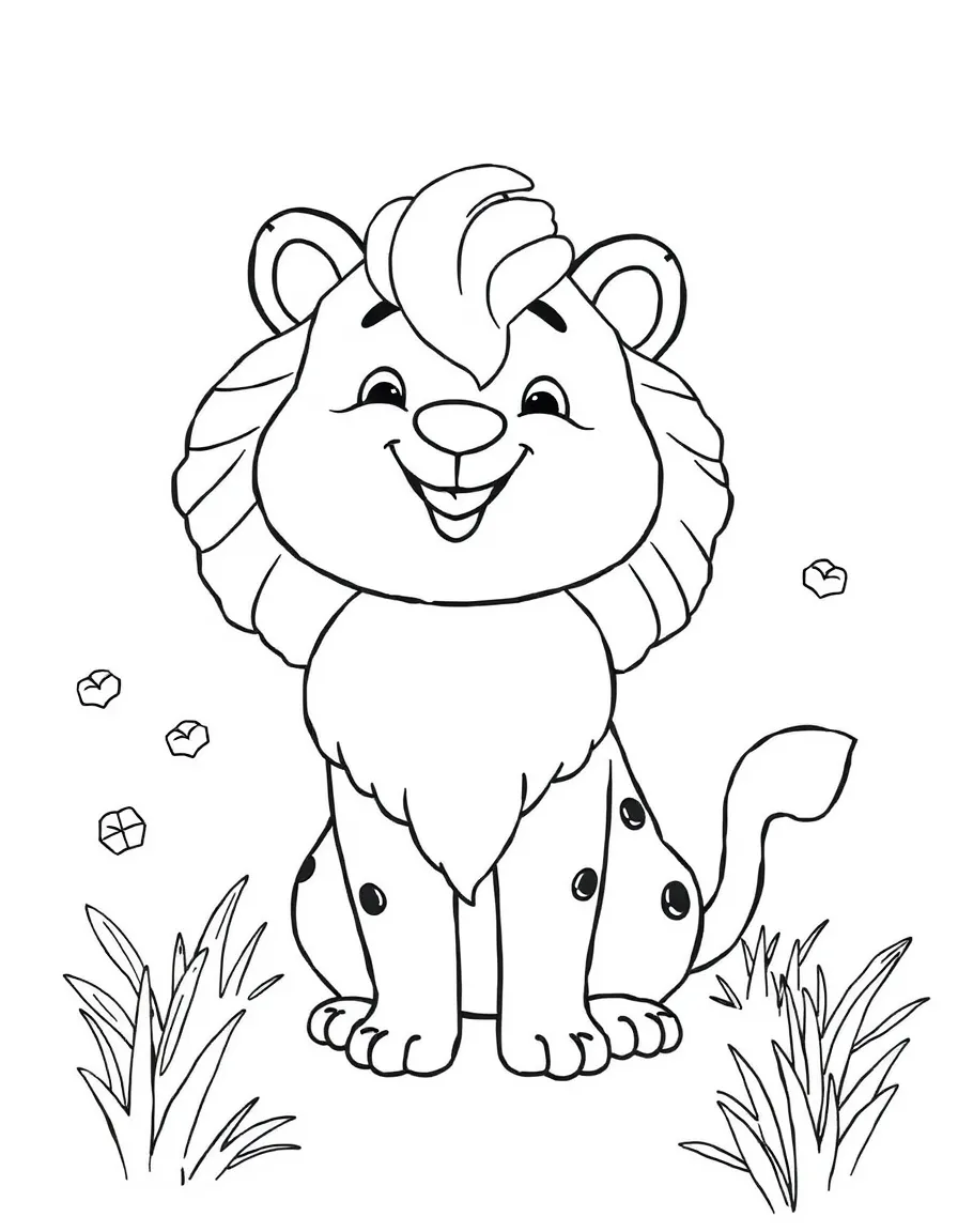 A joyful animal student.