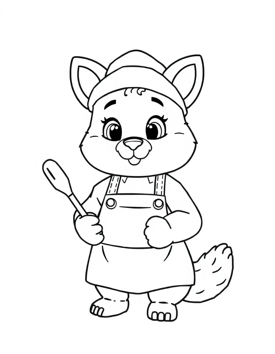 A little animal baker.