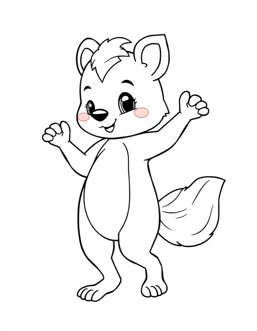 A cute animal dancer.