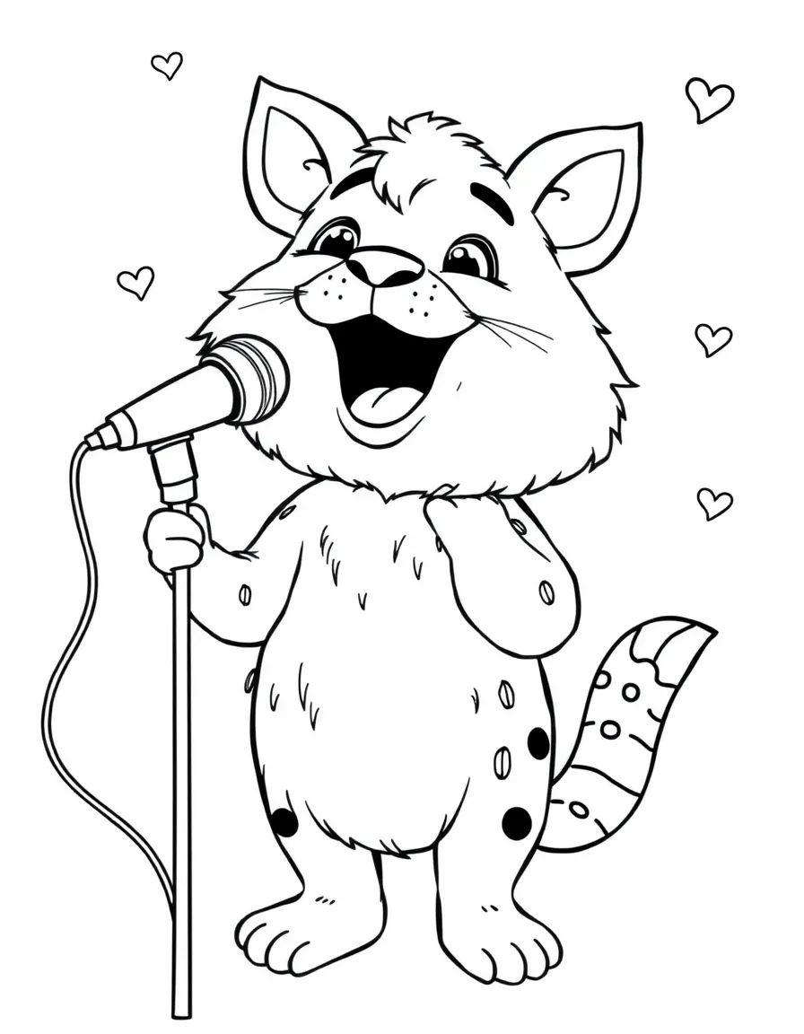 A joyful animal singer.