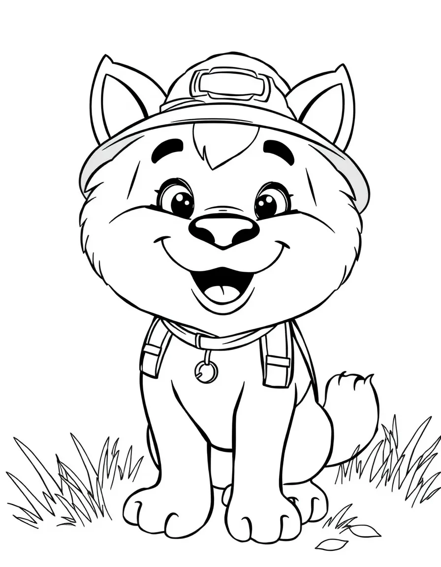 A smiling animal explorer.