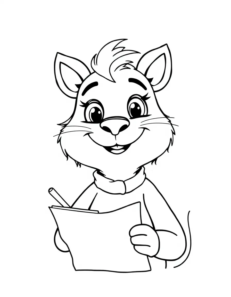 A smiling animal writer.
