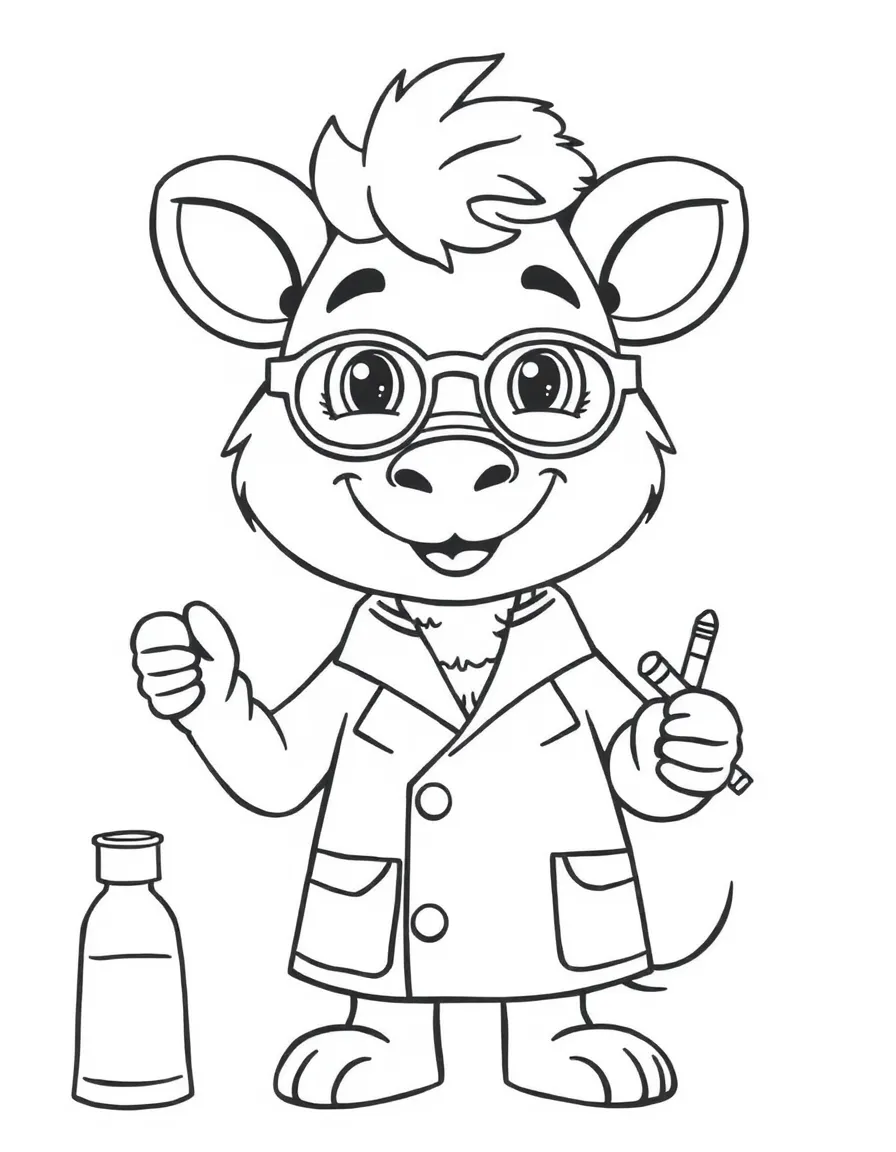 A happy animal scientist.