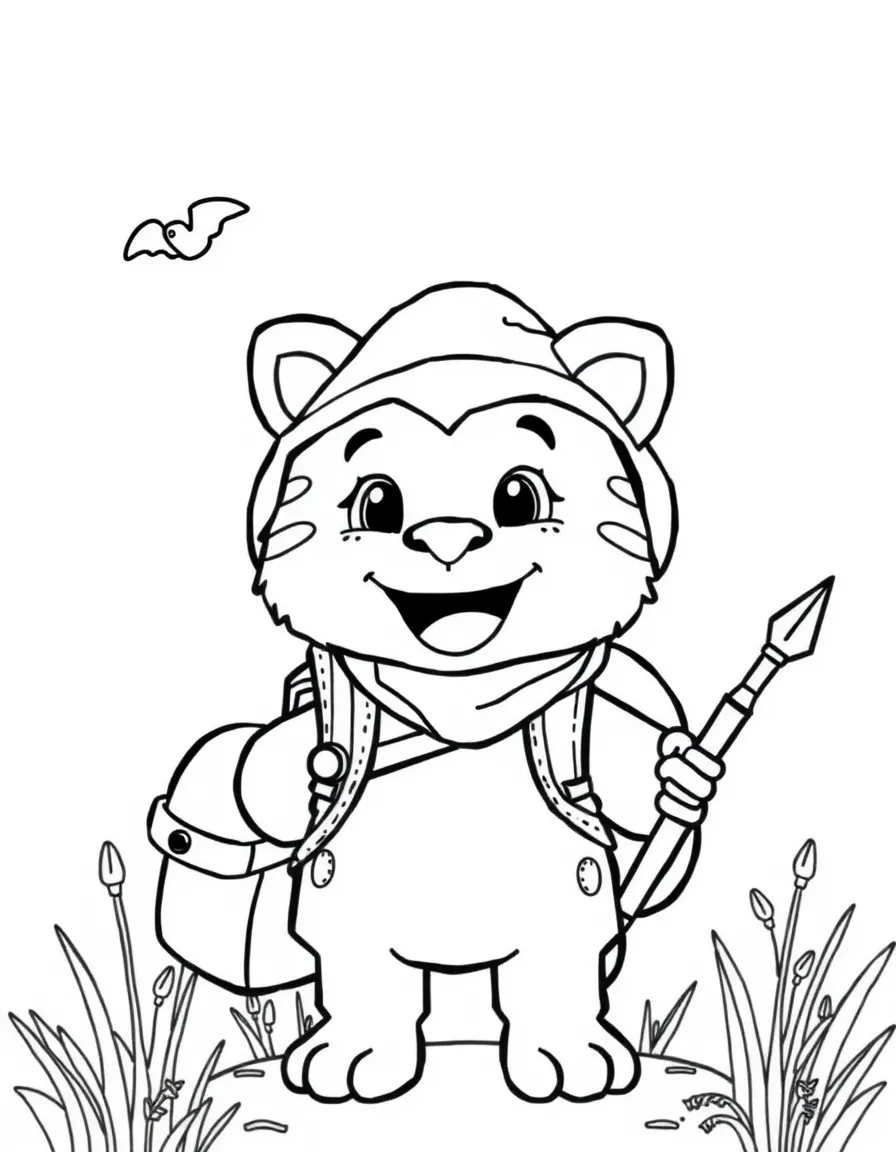 A joyful animal explorer.