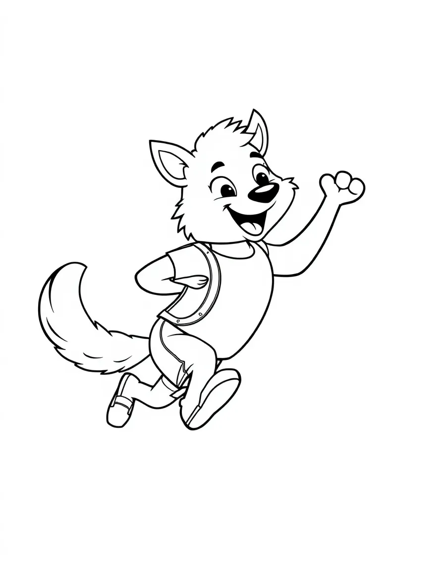 A playful animal athlete.