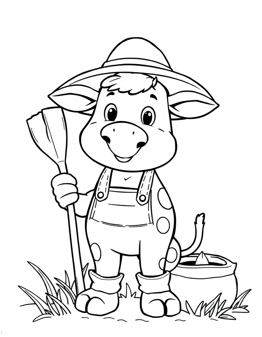 A playful animal farmer.