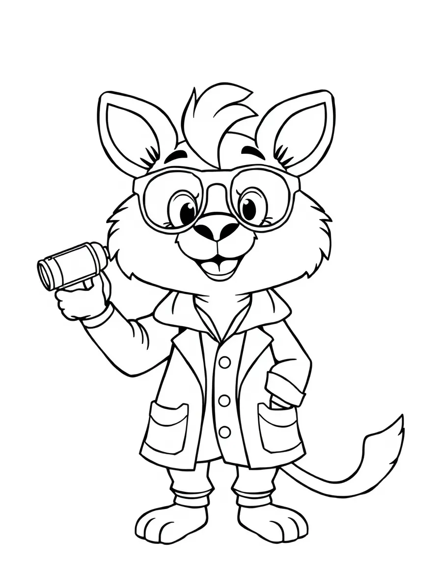 A playful animal scientist.
