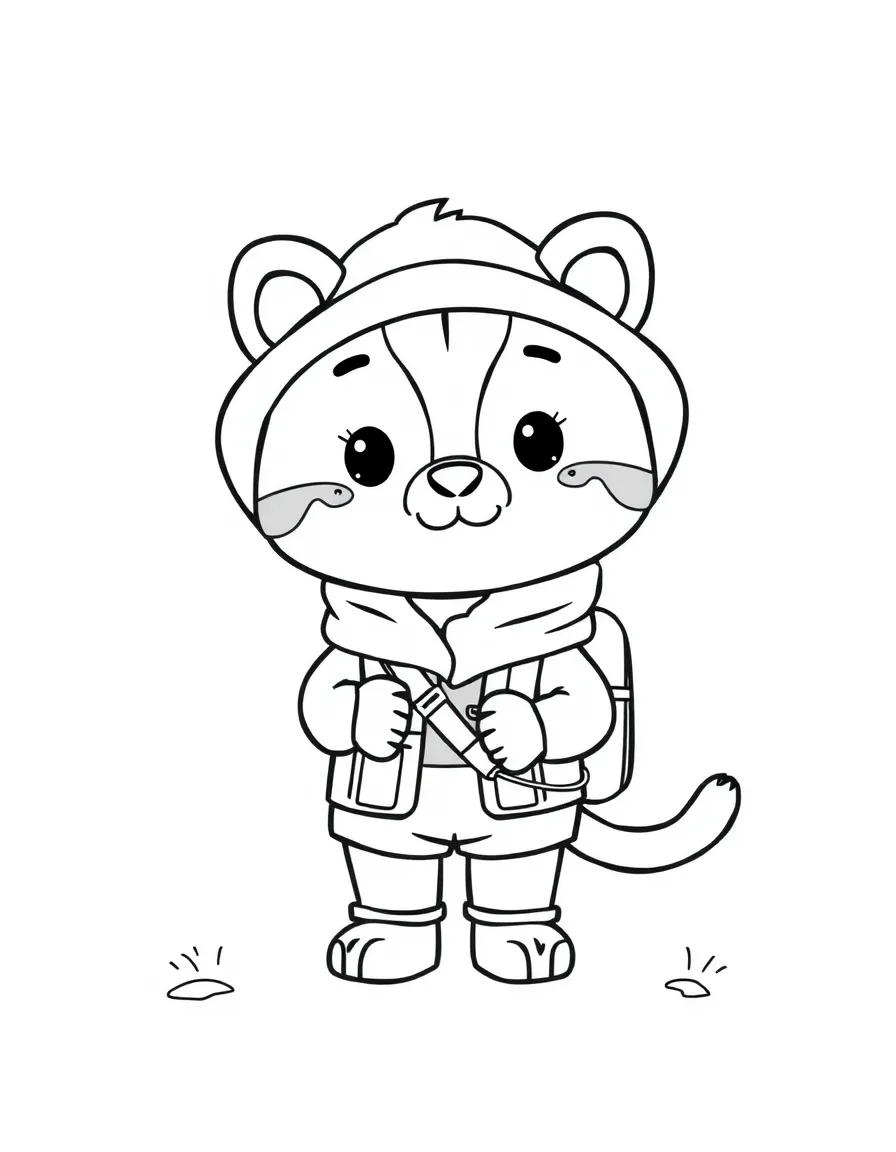 A kawaii animal explorer.
