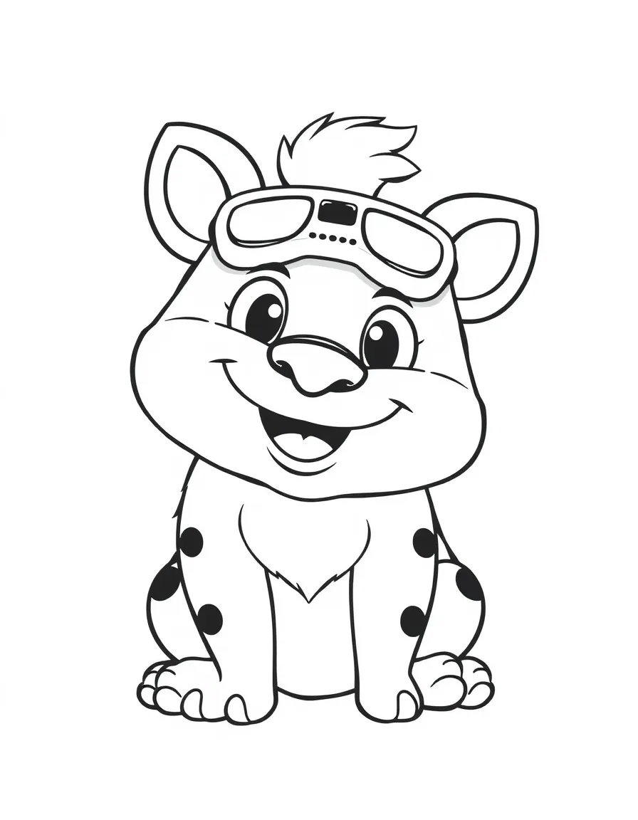 A smiling animal gamer.