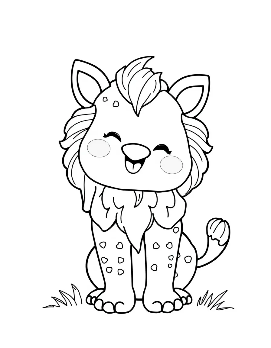 A joyful animal influencer.