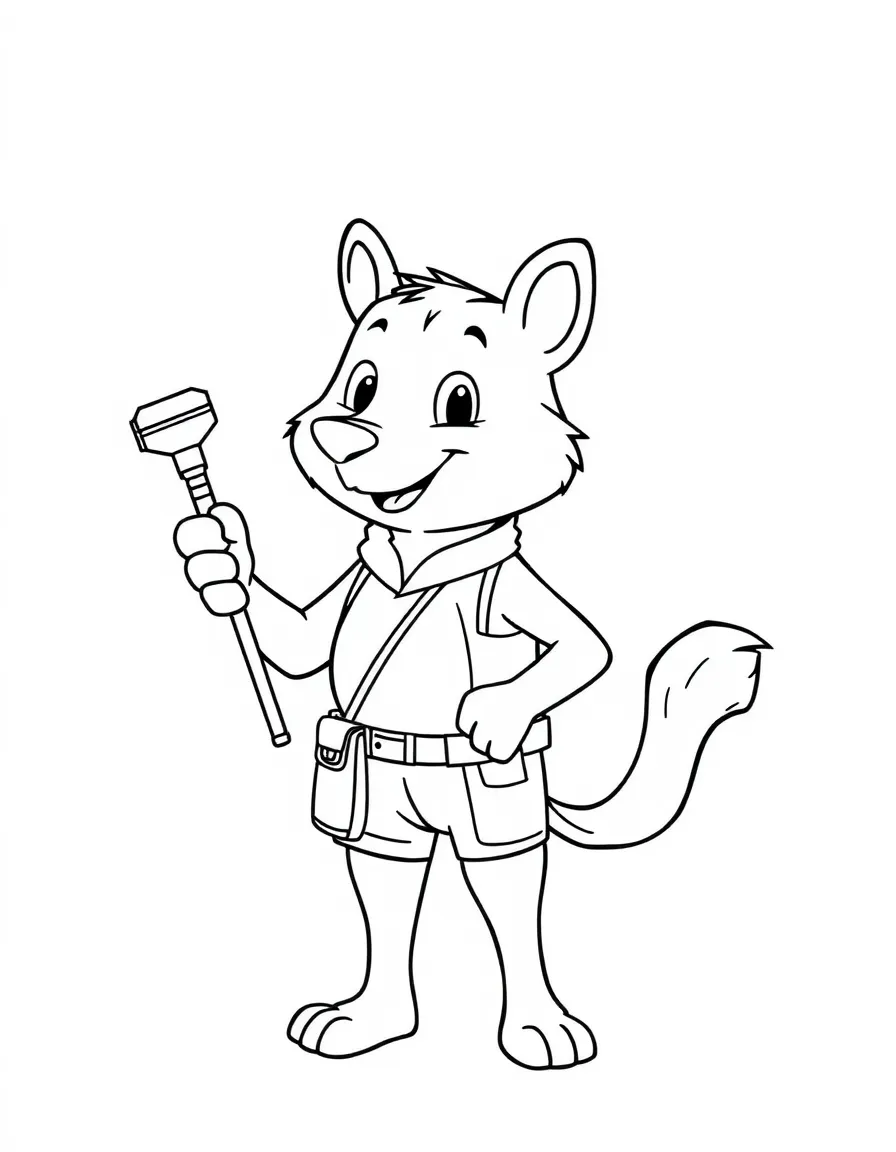 A playful animal trainer.