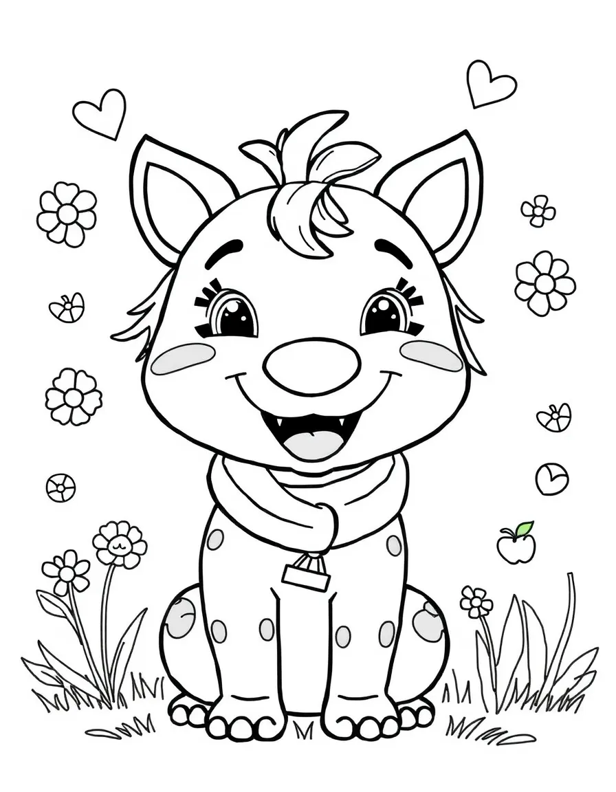A joyful animal teacher.