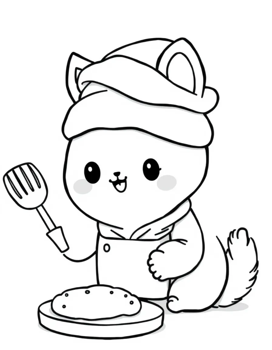 A kawaii animal baker.