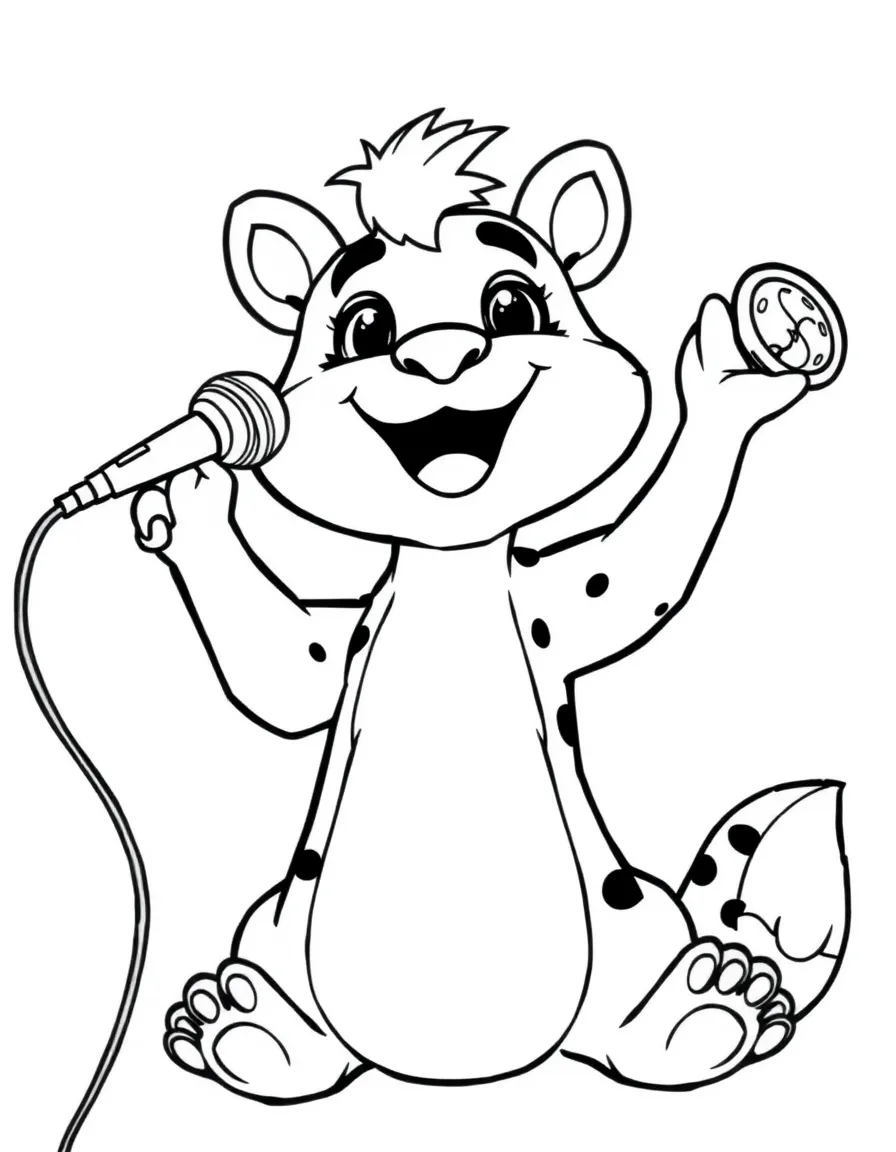 A playful animal singer.