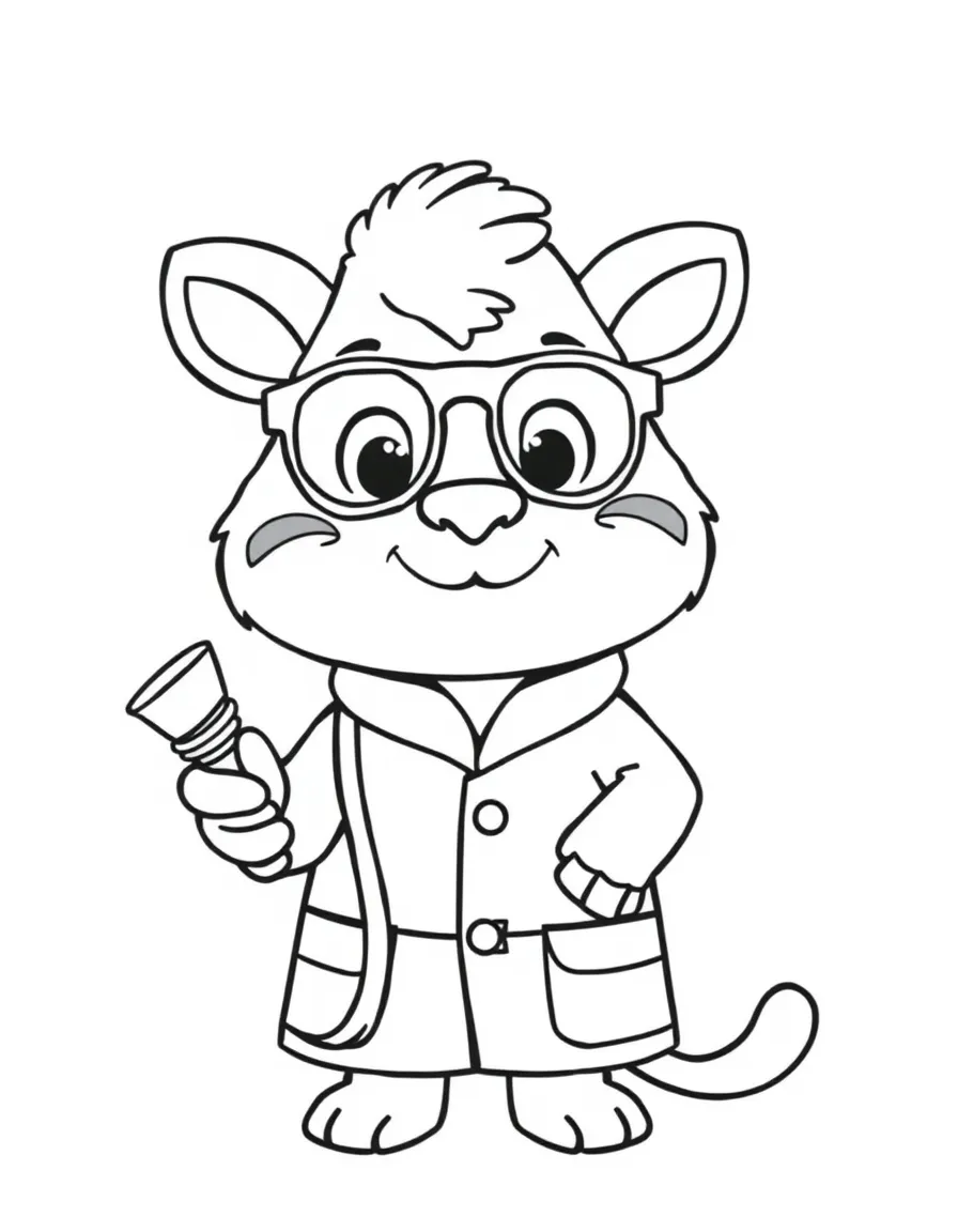 A cheerful animal scientist.